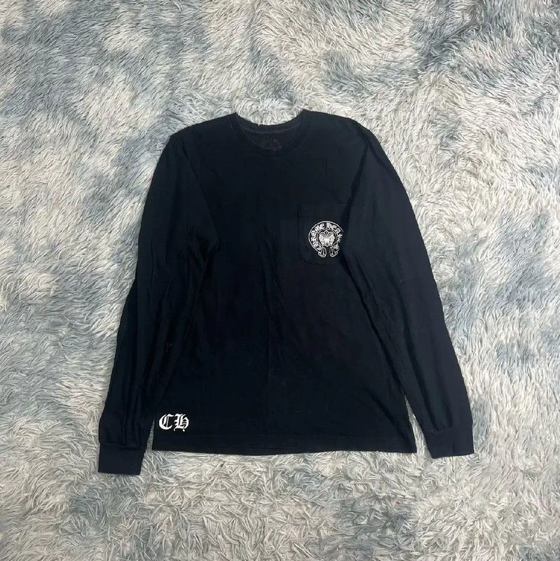 Chrome Hearts Chrome Hearts Black Long Sleeve Sweatshirt 0089 Size US M / EU 48-50 / 2 - 2 Thumbnail