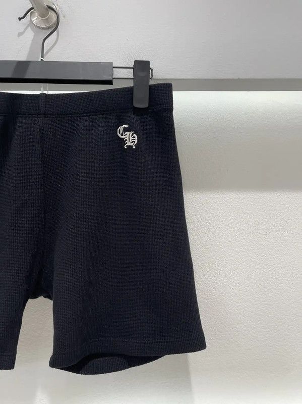 Chrome Hearts Chrome Hearts Black Cotton Embroidered Shorts 0089 Size US 26 / EU 42 - 4 Thumbnail