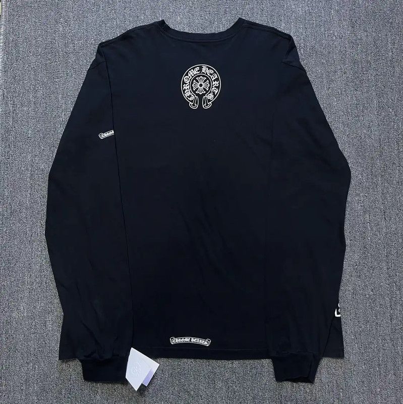 Chrome Hearts Chrome Hearts Black Long Sleeve Cotton Tee 0089 Size US XXL / EU 58 / 5 - 2 Thumbnail