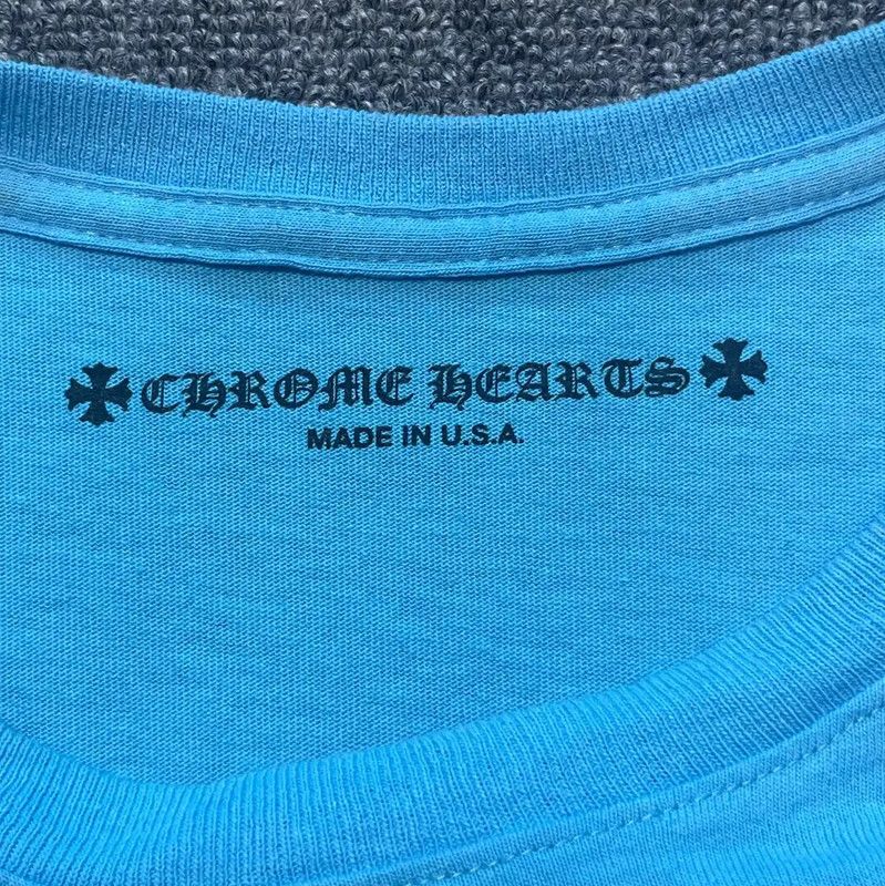 Chrome Hearts Chrome Hearts Long Sleeve Blue T-Shirt 0089 Size US XL / EU 56 / 4 - 3 Thumbnail