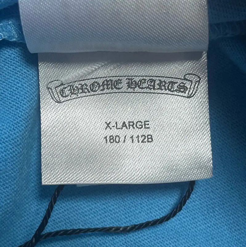 Chrome Hearts Chrome Hearts Long Sleeve Blue T-Shirt 0089 Size US XL / EU 56 / 4 - 5 Thumbnail