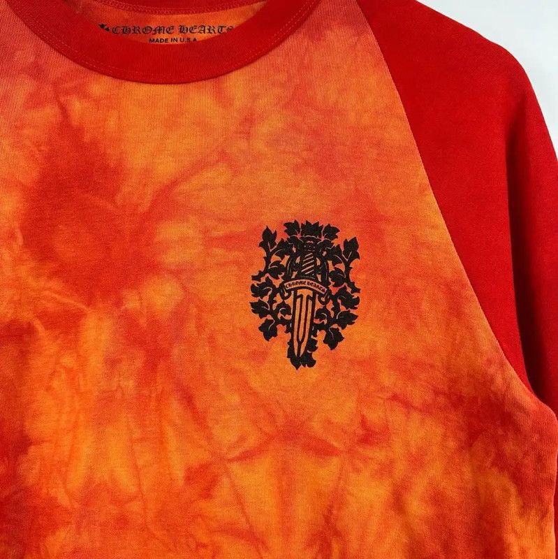 Chrome Hearts Chrome Hearts Orange and Red Long Sleeve T-Shirt 0089 Size US M / EU 48-50 / 2 - 4 Thumbnail