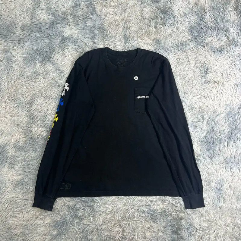 Chrome Hearts Chrome Hearts Black Cotton Long Sleeve Sweatshirt 0089 Size US XL / EU 56 / 4 - 2 Thumbnail