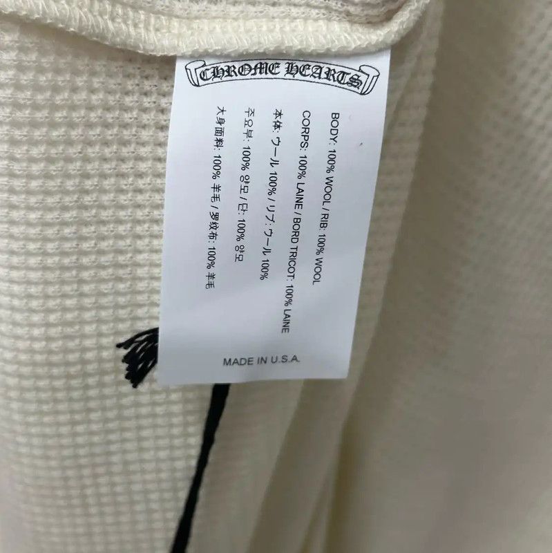 Chrome Hearts Chrome Hearts Off-White Embroidered Pullover 0089 Size US S / EU 44-46 / 1 - 7 Thumbnail