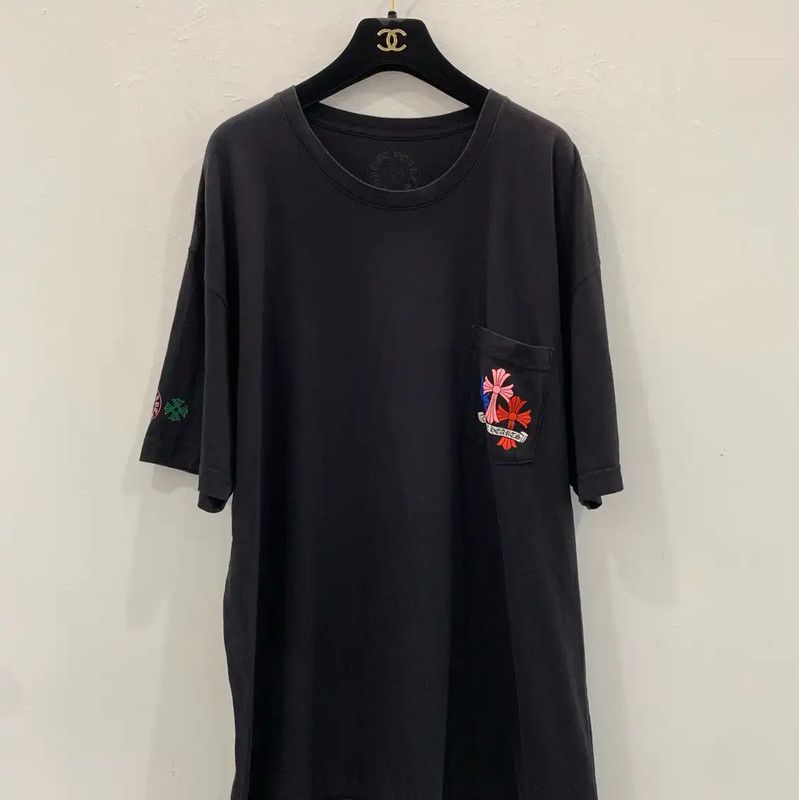 Chrome Hearts Chrome Hearts Black Cotton T-Shirt with Floral Design 0089 Size US XXL / EU 58 / 5 - 3 Thumbnail