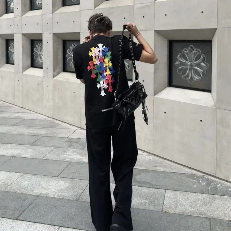 Chrome Hearts Chrome Hearts Black Cotton T-Shirt with Floral Design 0089 Size US XXL / EU 58 / 5 - 2 Thumbnail