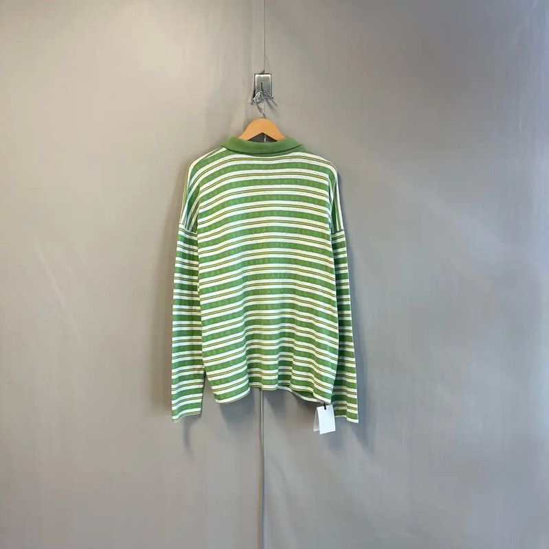 Chrome Hearts Chrome Hearts Green Striped Polo Shirt for Men 0089 Size US L / EU 52-54 / 3 - 2 Thumbnail