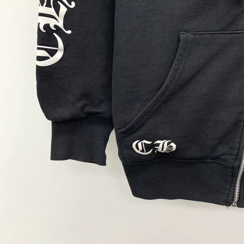Chrome Hearts Chrome Hearts Black Cotton Zip-Up Hoodie 0089 Size US M / EU 48-50 / 2 - 4 Thumbnail
