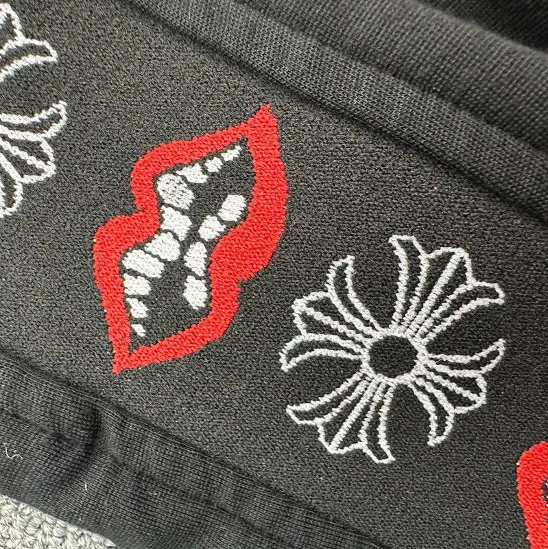 Chrome Hearts Chrome Hearts Black Cotton Embroidered Casual Pants 0089 Size US 28 / EU 44 - 5 Thumbnail