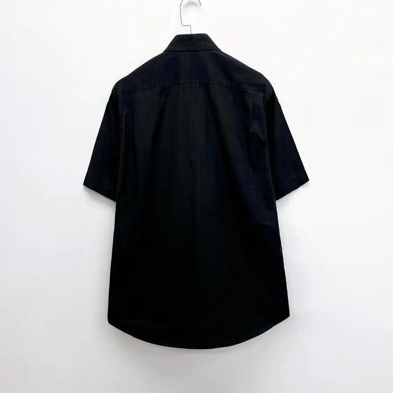 Kenzo KENZO Black Short Sleeve Cotton Shirt 0089 Size US M / EU 48-50 / 2 - 2 Thumbnail