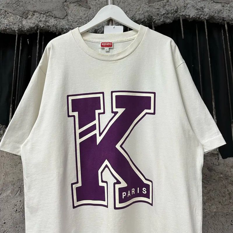 Kenzo KENZO Summer Logo White Cotton T-shirt 0089 Size US L / EU 52-54 / 3 - 3 Thumbnail