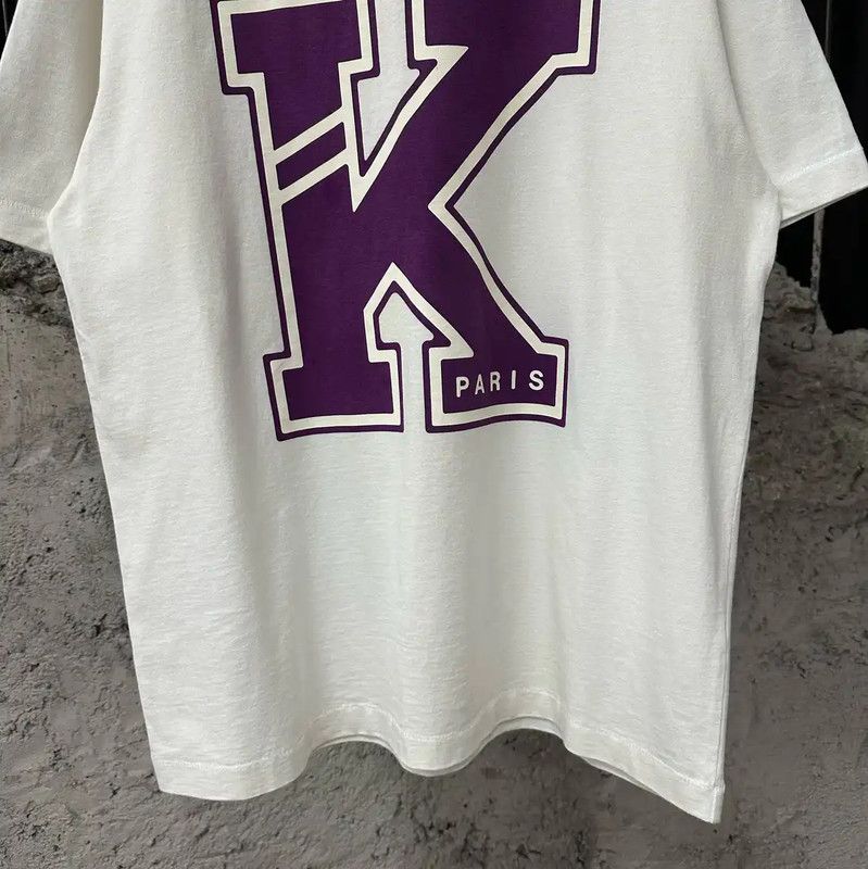 Kenzo KENZO Summer Logo White Cotton T-shirt 0089 Size US L / EU 52-54 / 3 - 4 Thumbnail