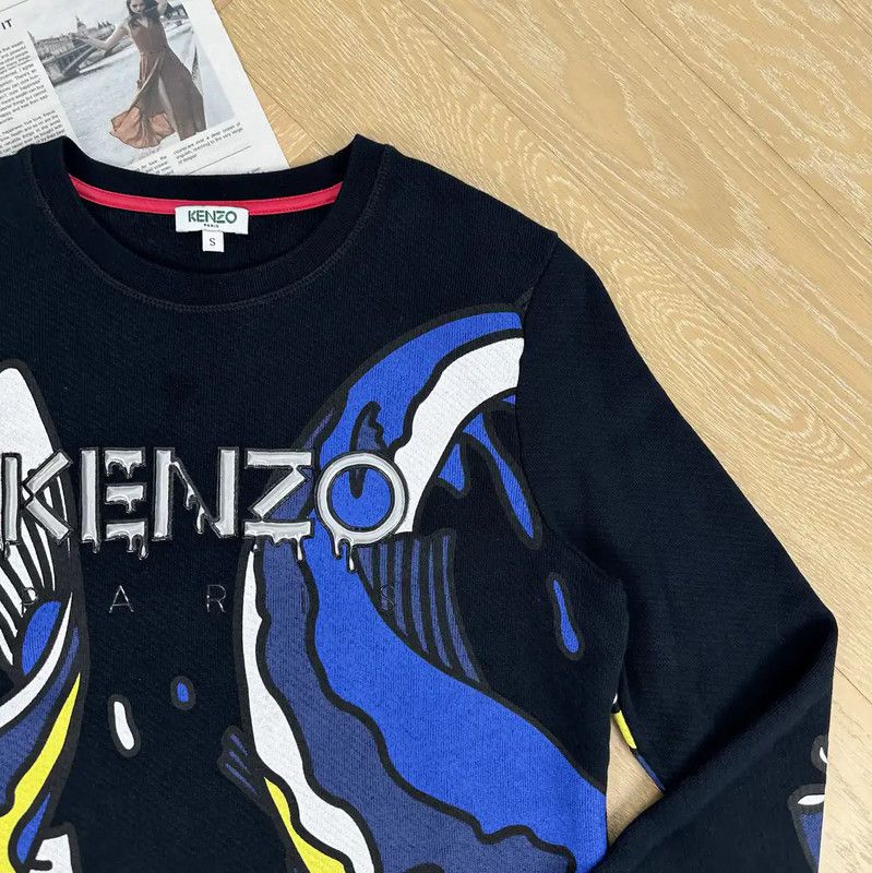 Kenzo Kenzo Black Cotton Sweatshirt for Men 0089 Size US S / EU 44-46 / 1 - 5 Thumbnail