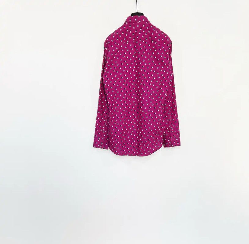 Kenzo KENZO Men's Long Sleeve Shirt in Fuchsia 0089 Size US M / EU 48-50 / 2 - 2 Thumbnail