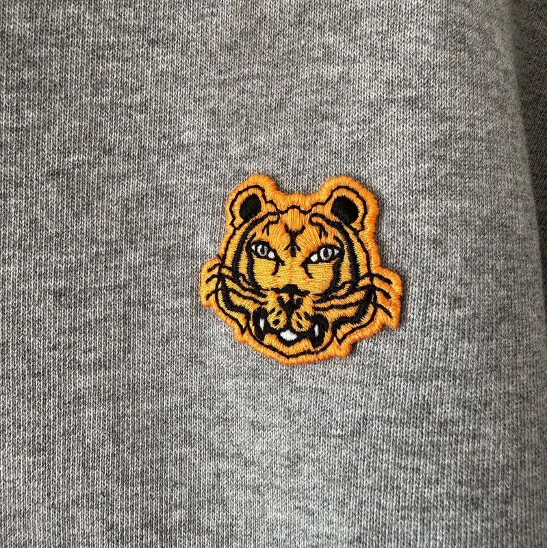Kenzo KENZO Men's Gray Cotton Hoodie Size L 0089 Size US L / EU 52-54 / 3 - 3 Thumbnail