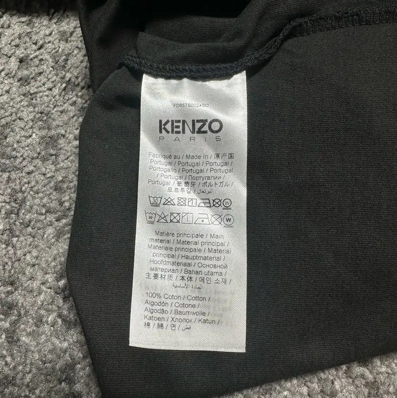 Kenzo Kenzo Black Cotton Printed T-Shirt for Men 0089 Size US XL / EU 56 / 4 - 5 Thumbnail