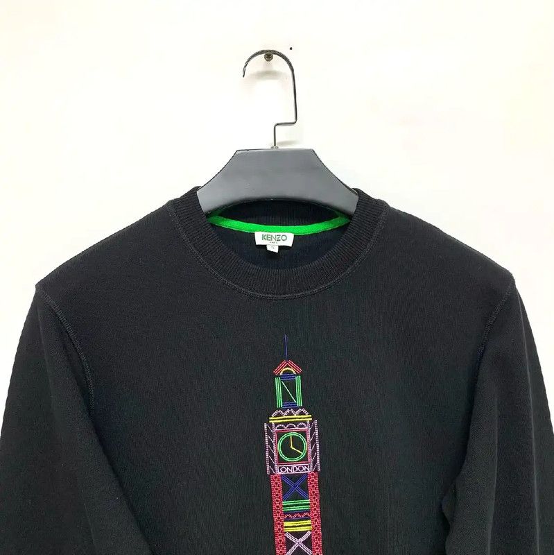 Kenzo KENZO Black Cotton Sweatshirt for Men 0089 Size US S / EU 44-46 / 1 - 5 Thumbnail