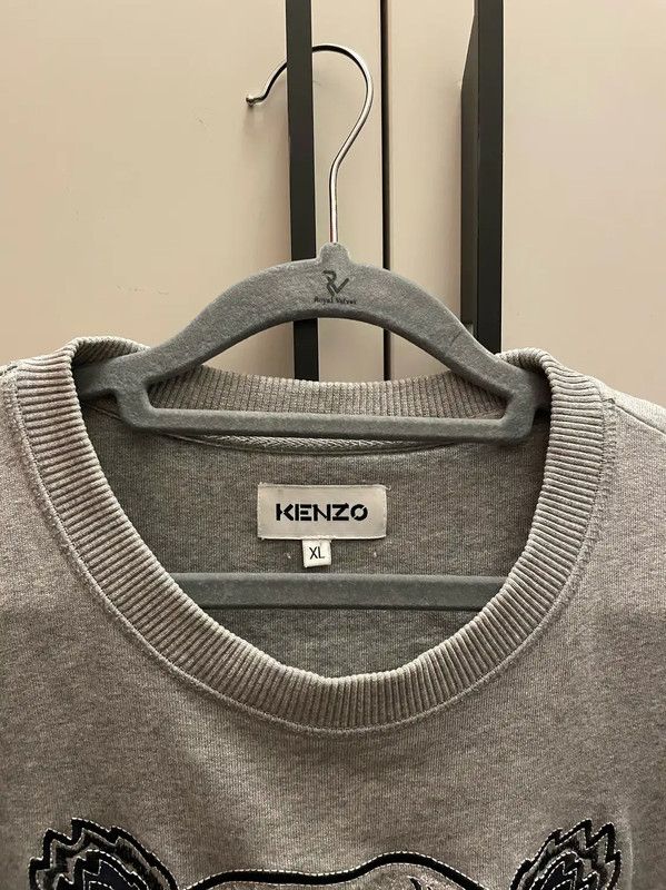 Kenzo KENZO Gray Cotton Men’s Sweatshirt 0089 Size US XL / EU 56 / 4 - 4 Thumbnail