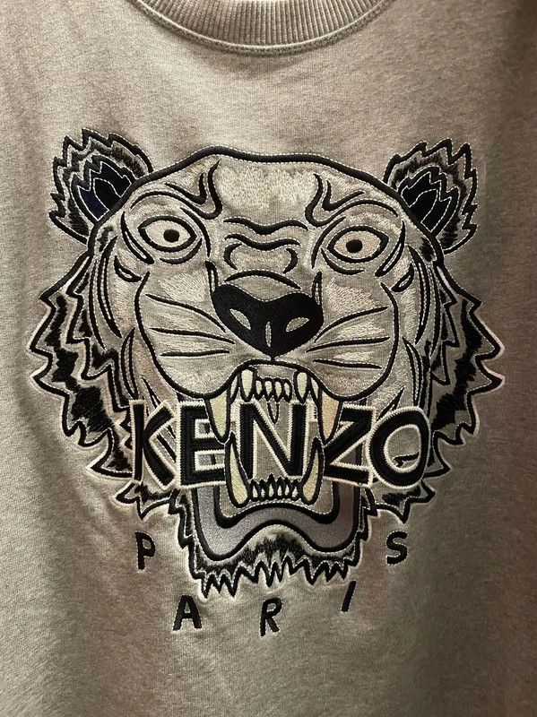 Kenzo KENZO Gray Cotton Men’s Sweatshirt 0089 Size US XL / EU 56 / 4 - 7 Thumbnail