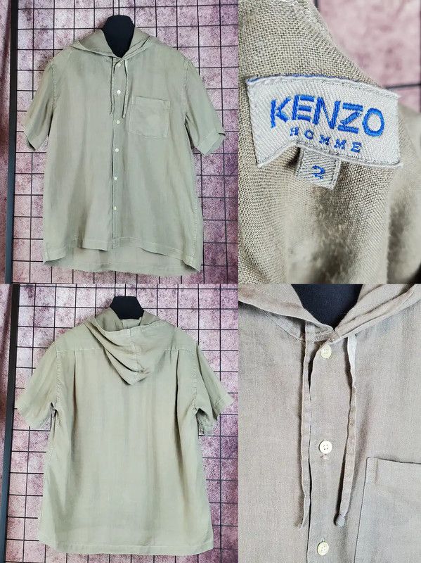 Kenzo Kenzo Summer Gray Short Sleeve Hooded Cardigan 0089 Size US M / EU 48-50 / 2 - 2 Thumbnail