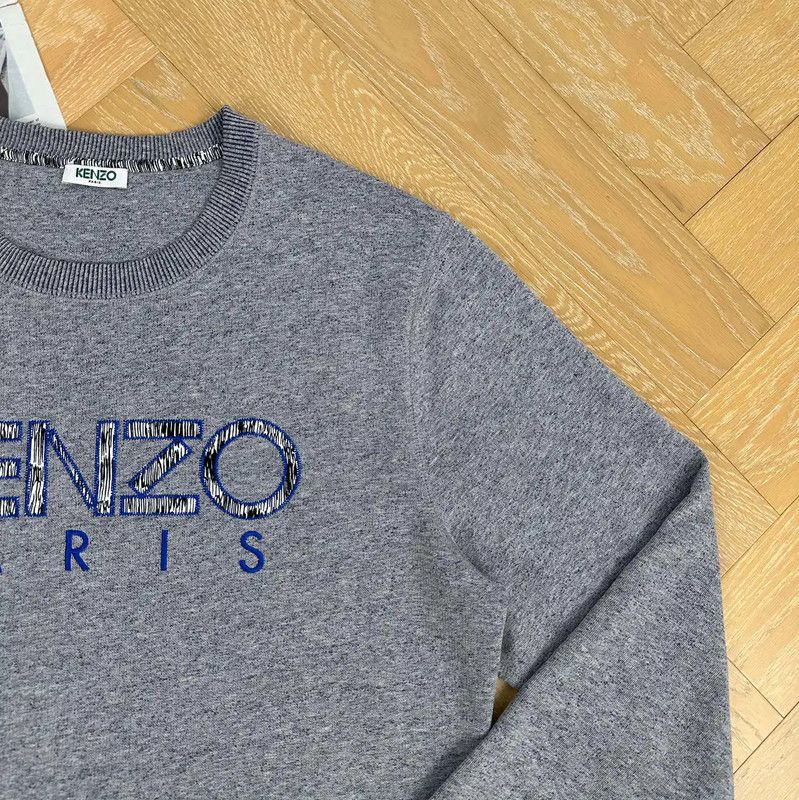 Kenzo KENZO Gray Cotton Men's Sweatshirt 0089 Size US L / EU 52-54 / 3 - 5 Thumbnail