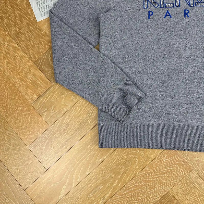 Kenzo KENZO Gray Cotton Men's Sweatshirt 0089 Size US L / EU 52-54 / 3 - 4 Thumbnail