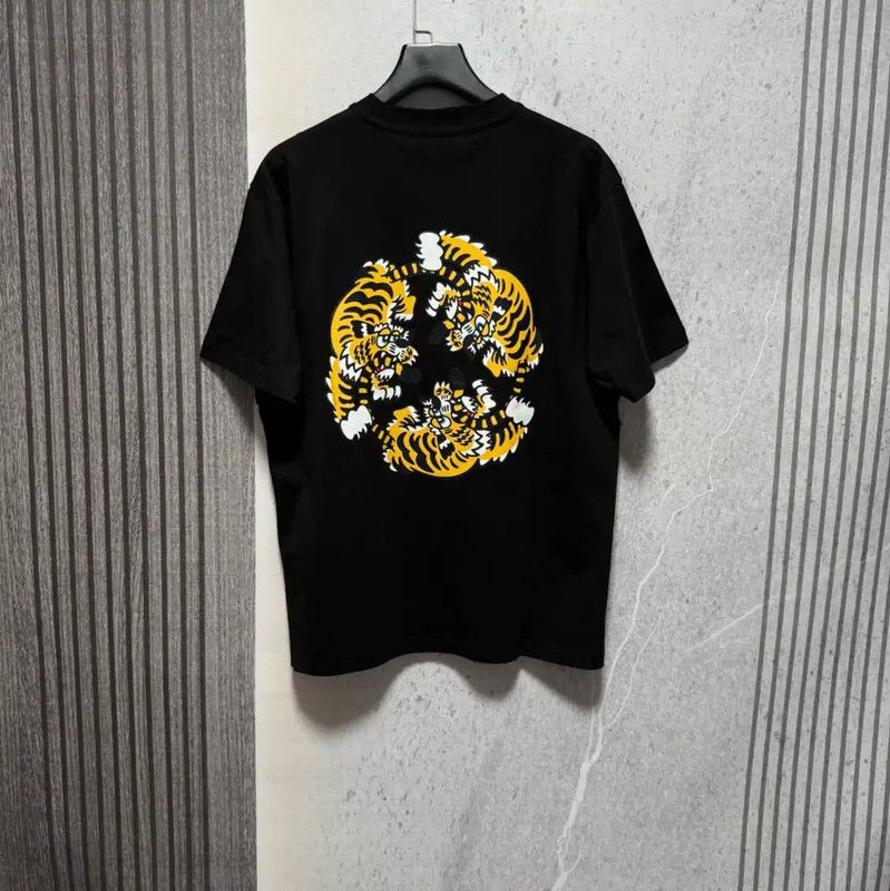 Kenzo Kenzo Black Cotton Logo T-Shirt for Men 0089 Size US M / EU 48-50 / 2 - 2 Thumbnail