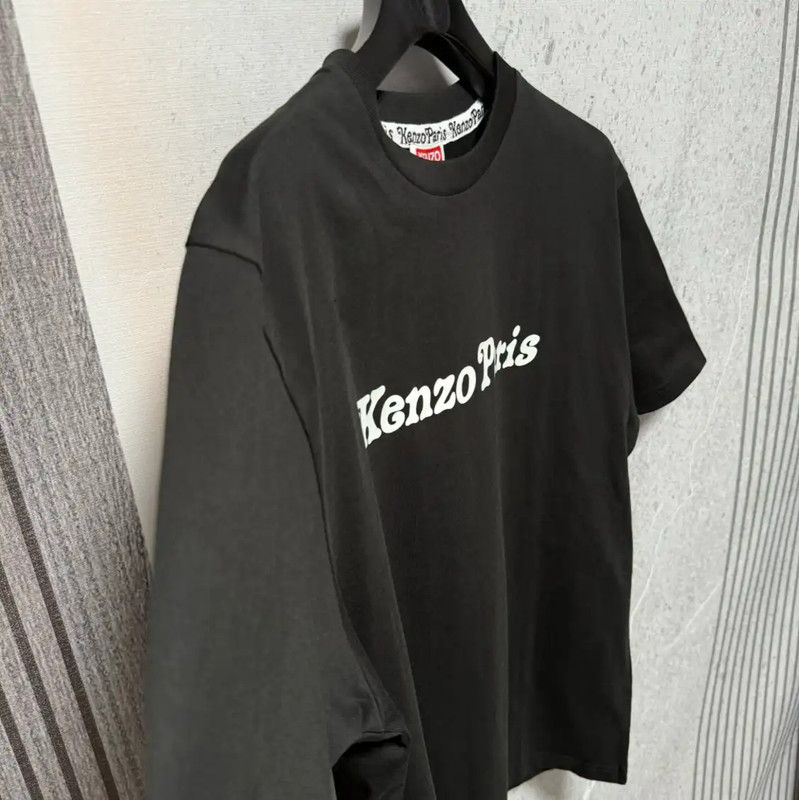Kenzo Kenzo Black Cotton Logo T-Shirt for Men 0089 Size US M / EU 48-50 / 2 - 3 Thumbnail