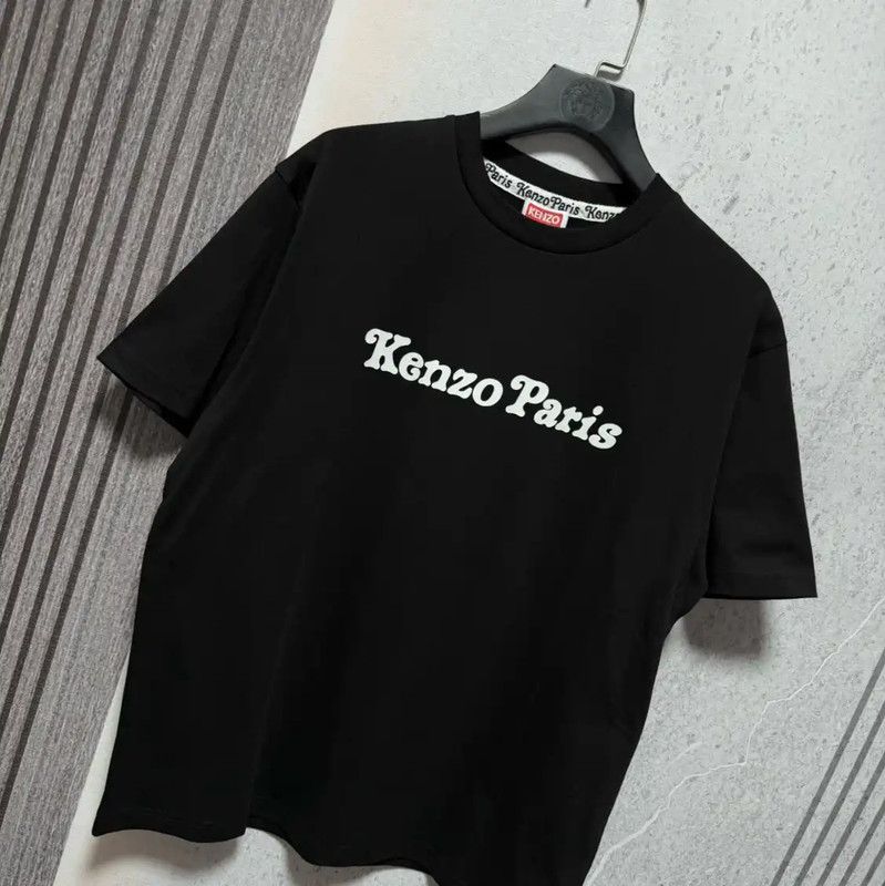 Kenzo Kenzo Black Cotton Logo T-Shirt for Men 0089 Size US M / EU 48-50 / 2 - 7 Thumbnail