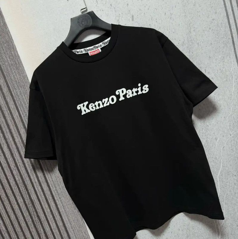 Kenzo Kenzo Black Cotton Logo T-Shirt for Men 0089 Size US M / EU 48-50 / 2 - 6 Thumbnail