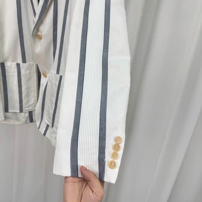 Kenzo KENZO Striped Long Sleeve Blazer for Men 0089 Size US M / EU 48-50 / 2 - 4 Thumbnail