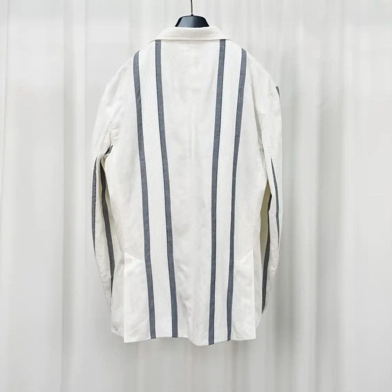 Kenzo KENZO Striped Long Sleeve Blazer for Men 0089 Size US M / EU 48-50 / 2 - 2 Thumbnail
