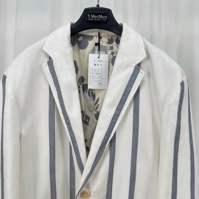 Kenzo KENZO Striped Long Sleeve Blazer for Men 0089 Size US M / EU 48-50 / 2 - 3 Thumbnail