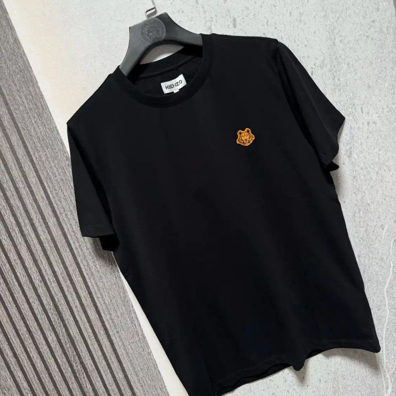 Kenzo KENZO Black Cotton Logo T-Shirt for Men 0089 Size US L / EU 52-54 / 3 - 7 Thumbnail