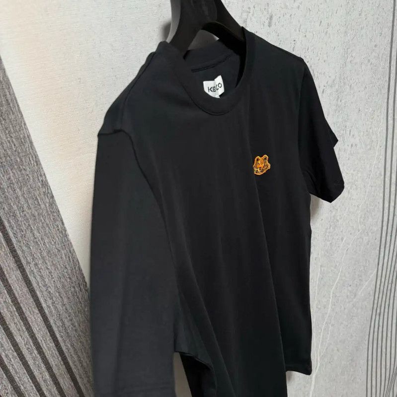 Kenzo KENZO Black Cotton Logo T-Shirt for Men 0089 Size US L / EU 52-54 / 3 - 3 Thumbnail
