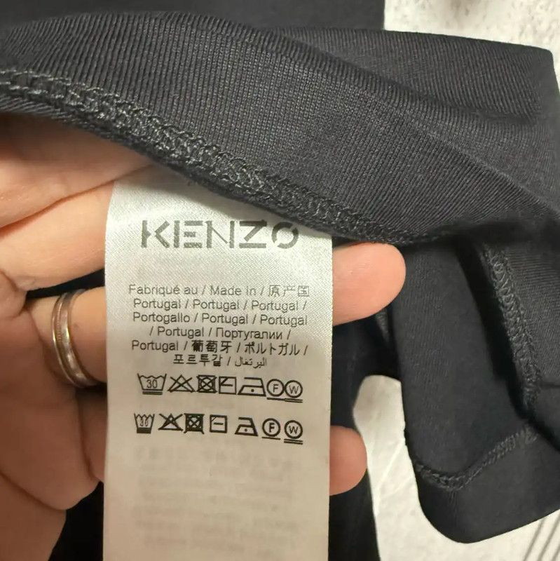 Kenzo KENZO Black Cotton Logo T-Shirt for Men 0089 Size US L / EU 52-54 / 3 - 6 Thumbnail