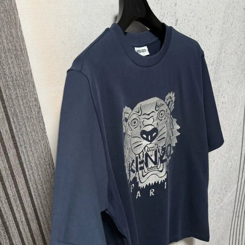Kenzo KENZO Summer Navy Blue Logo Men's T-Shirt 0089 Size US M / EU 48-50 / 2 - 3 Thumbnail