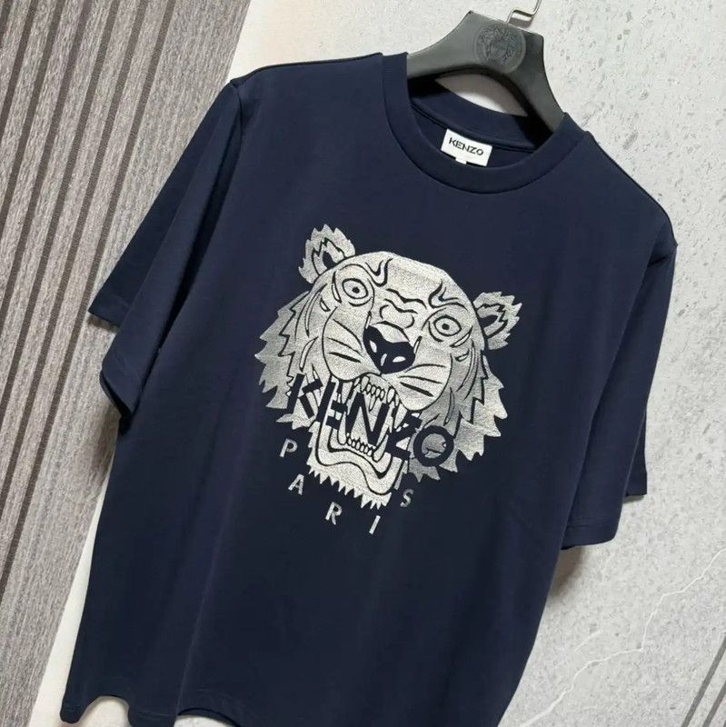 Kenzo KENZO Summer Navy Blue Logo Men's T-Shirt 0089 Size US M / EU 48-50 / 2 - 7 Thumbnail