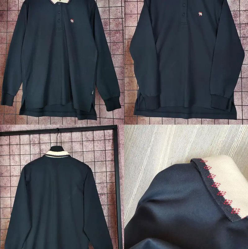 Kenzo KENZO Long Sleeve Polo Shirt for Men 0089 Size US M / EU 48-50 / 2 - 2 Thumbnail