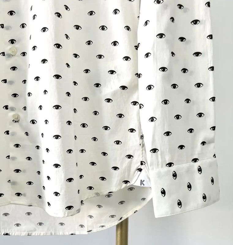 Kenzo KENZO Men's Long Sleeve Cotton Shirt 0089 Size US M / EU 48-50 / 2 - 2 Thumbnail