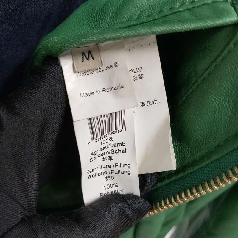 Kenzo KENZO Green Leather Men's Winter Jacket 0089 Size US M / EU 48-50 / 2 - 4 Thumbnail