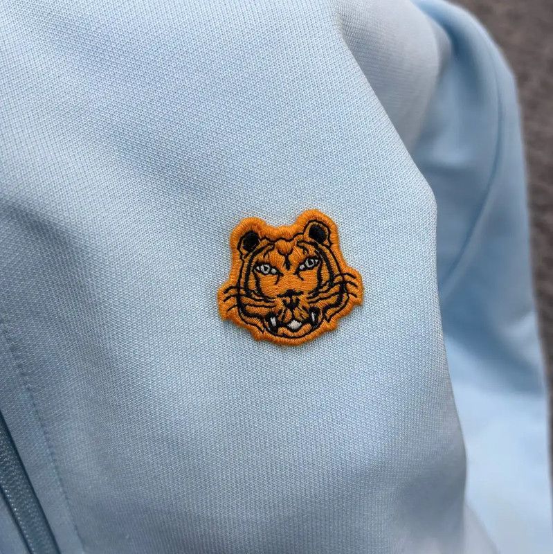 Kenzo KENZO Men's Light Blue Embroidered Jacket 0089 Size US XL / EU 56 / 4 - 3 Thumbnail