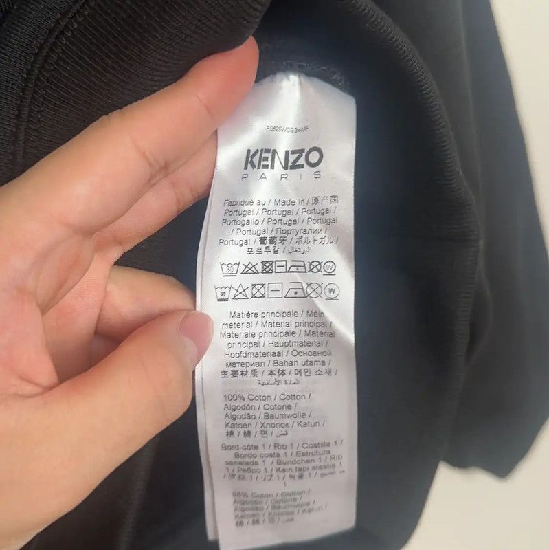 Kenzo KENZO Black Cotton Men's Sweatshirt 0089 Size US M / EU 48-50 / 2 - 5 Thumbnail