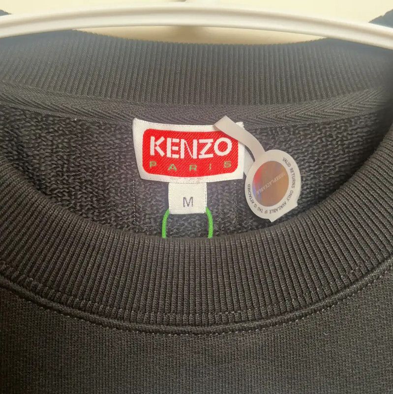 Kenzo KENZO Black Cotton Men's Sweatshirt 0089 Size US M / EU 48-50 / 2 - 4 Thumbnail