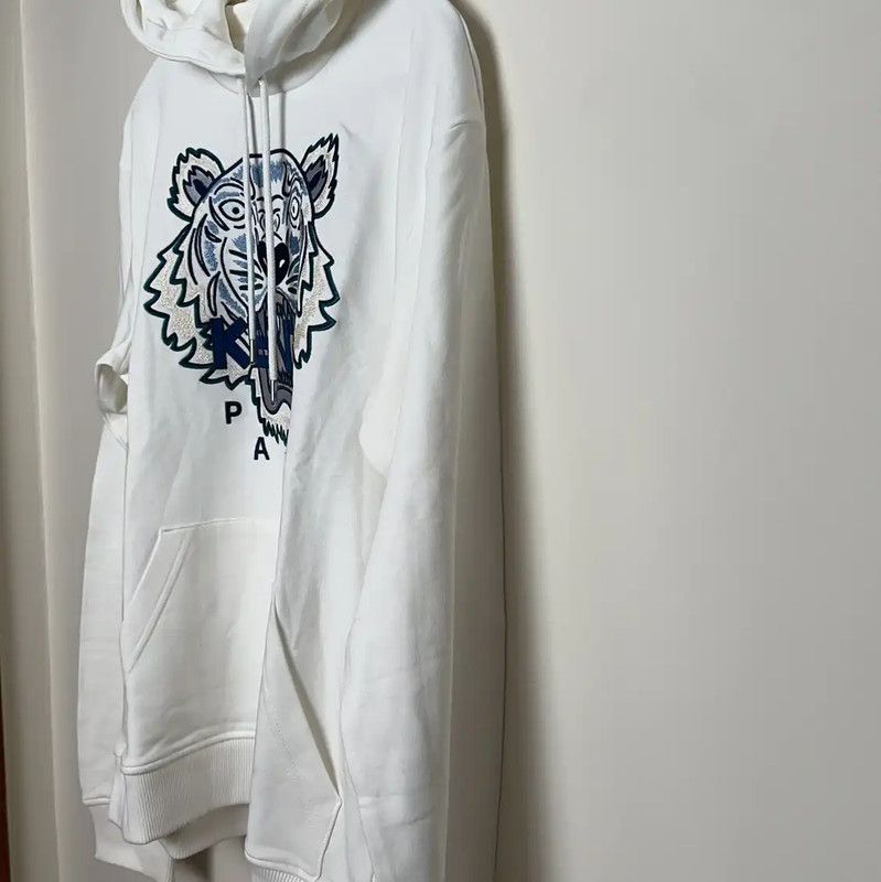 Kenzo KENZO White Cotton Men's Sweatshirt 0089 Size US M / EU 48-50 / 2 - 3 Thumbnail