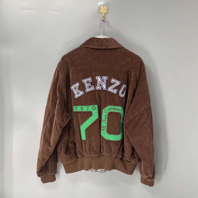 Kenzo KENZO Brown Cotton Men's Jacket XL 0089 Size US XL / EU 56 / 4 - 2 Thumbnail