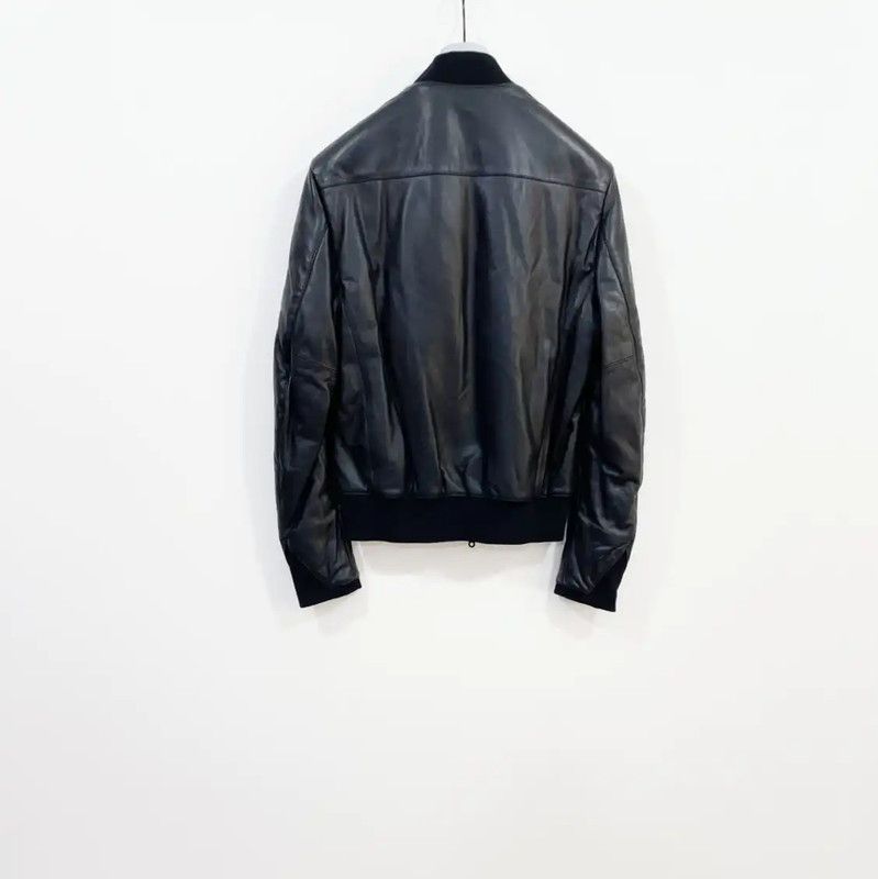 Kenzo Kenzo Men's Long Sleeve Navy Leather Jacket 0089 Size US M / EU 48-50 / 2 - 5 Thumbnail
