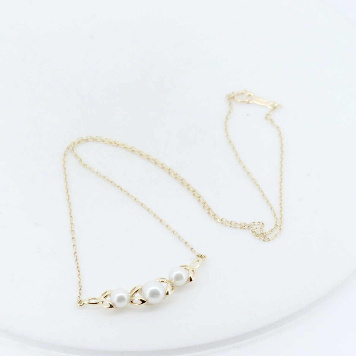 Mikimoto Mikimoto Mikimoto Au750 Pearl Necklace Metal Necklace DUTY FREE for USA Size ONE SIZE - 2 Thumbnail