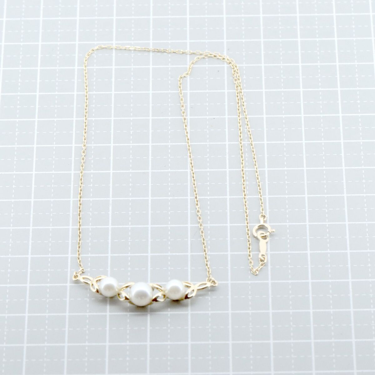 Mikimoto Mikimoto Mikimoto Au750 Pearl Necklace Metal Necklace DUTY FREE for USA Size ONE SIZE - 5 Thumbnail