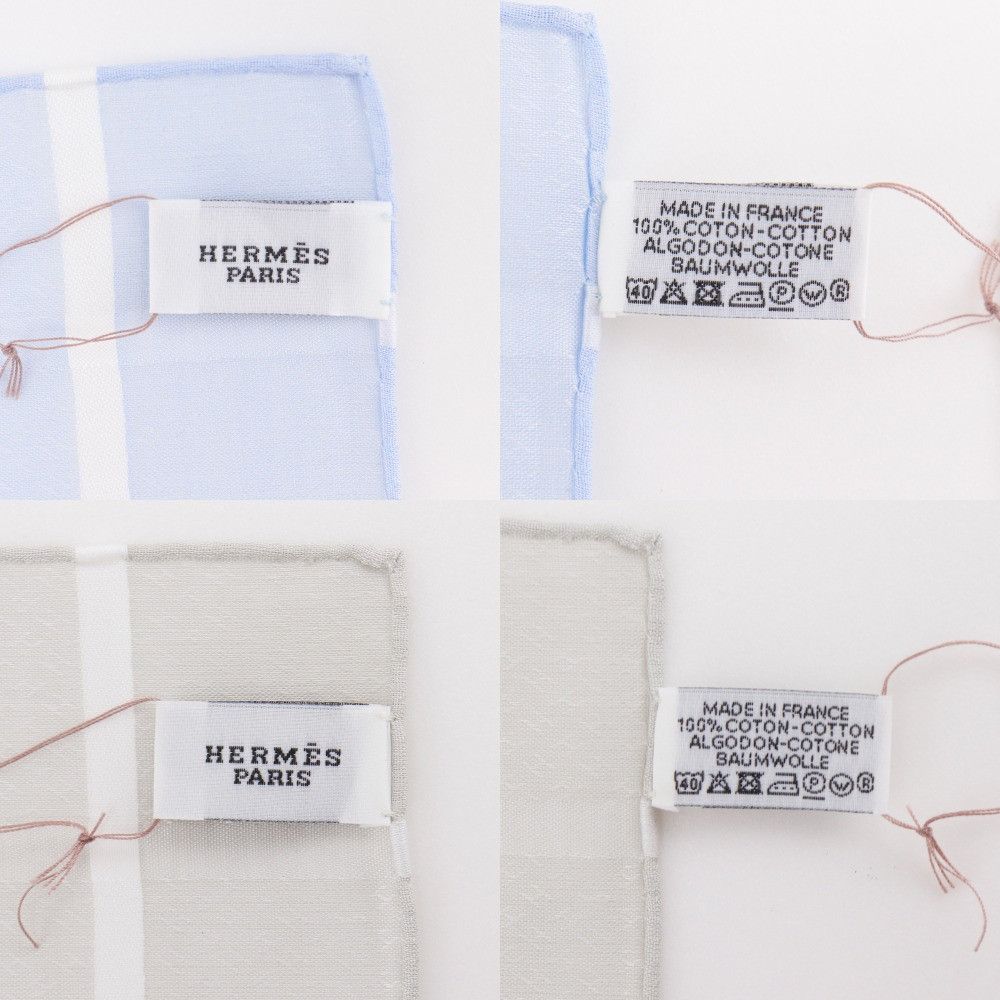 Hermes Hermes Hermes Jacquard H Cotton Handkerchief 2pcs Set Cotton Other DUTY FREE for USA Size ONE SIZE - 18 Thumbnail